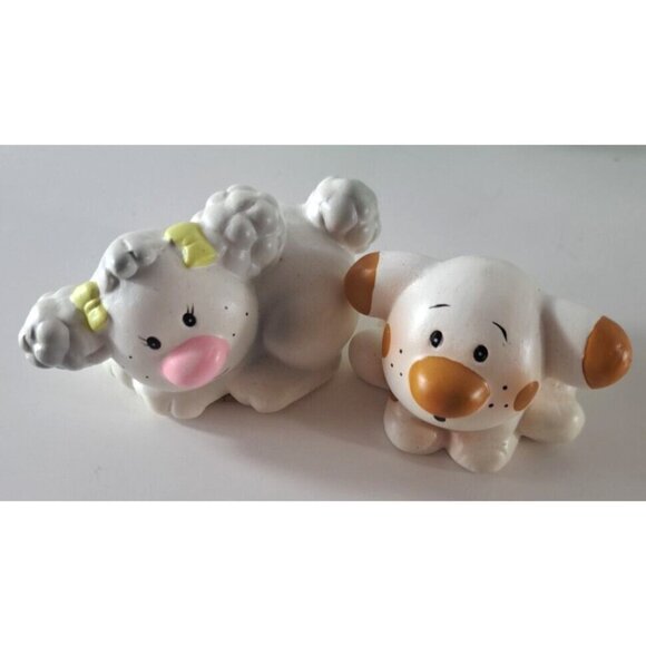 VTG Enesco Sonrise Noahs Ark Figures Turtles Dogs Ducks Alligator Ceramic 80s - Picture 6 of 7